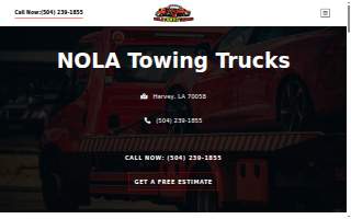 Nola Towing Trucks LLC of Harvey website