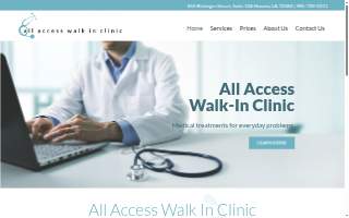 All Access Walk In Clinic LLC website