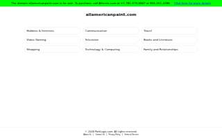 All American Paint website