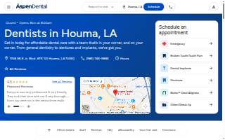 Aspen Dental - Houma website