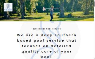 Blue Marsh Pool Service website