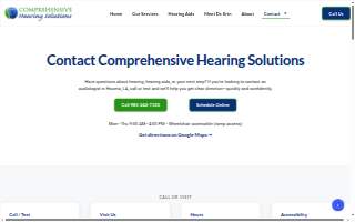 Comprehensive Hearing Solutions website
