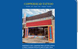 Copperhead Tattoo website