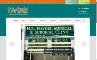 Haydel Asthma & Allergy Clinic website