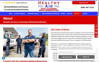 Healthy Air Duct Cleaning & Mold Remediation website