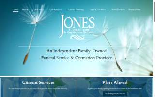 Jones Funeral Home website