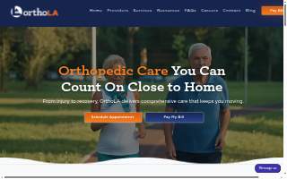 OrthoLA Houma website