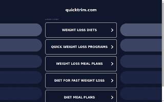 Quick Trim Weight Loss website