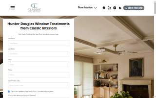 Classic Interiors - Flooring, Blinds, & Shutters website