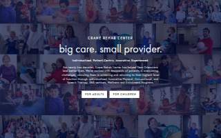 Crane Rehab Center- Pediatrics website