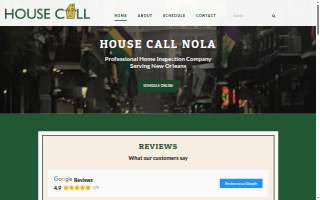 House Call NOLA website