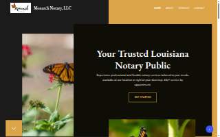 Monarch Notary, LLC website