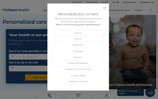 Ochsner Therapy & Wellness - Driftwood website