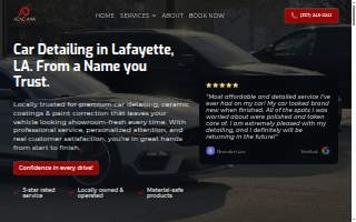 Acadiana Detailing - Mobile Car Detailing & Restorations website