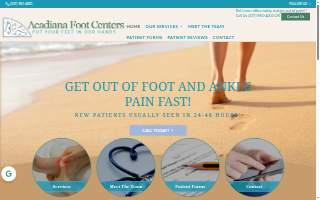 Acadiana Foot Centers of Carencro website