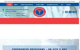 Acadiana Urgent Care Center website