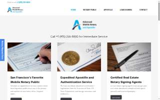 Advanced Mobile Notary website