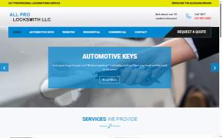 All Pro Locksmith of Lafayette website