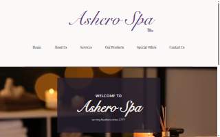 Ashero Spa website