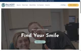 Balhoff Orthodontics website