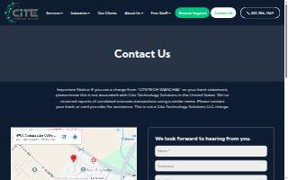 Cite Technology Solutions website