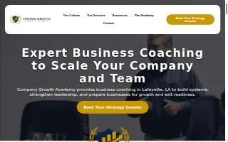 Company Growth Academy website