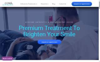 Coreil Orthodontics website