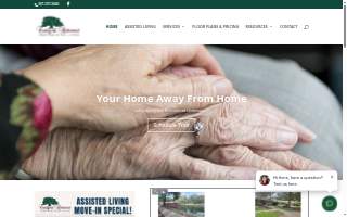 Courtyard Retirement & Assisted Living Community website
