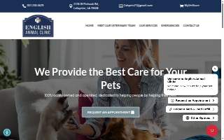 English Animal Clinic website