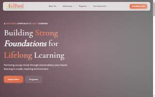 Gifted Early Learning Academy website