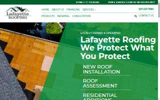Lafayette Roofing website