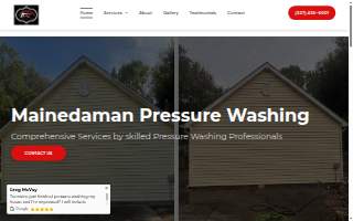Mainedaman Pressure Washing of Lafayette website