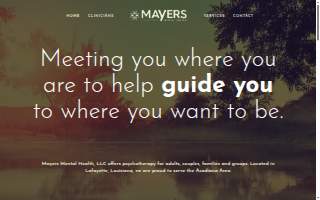 Mayers Mental Health website