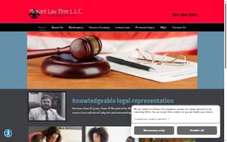 Menard Law Firm of Lafayette website