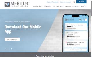 Meritus Credit Union of Lafayette website