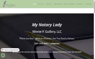 My Notary Lady ™ website