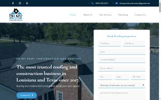 Oh My Roof Construction, LLC website