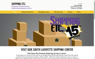 Shipping Etc website