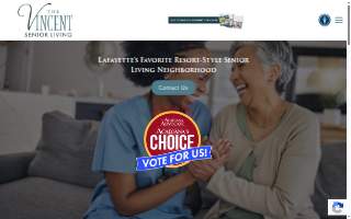 The Vincent Senior Living of Lafayette website