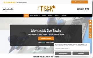 Tiger Glass of Lafayette website