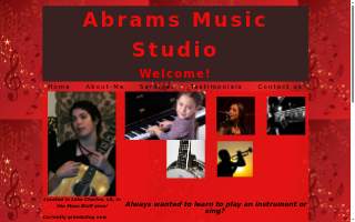 Abrams Music Studio website