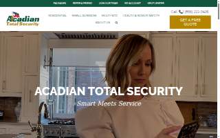 Acadian Total Security of Lafayette website