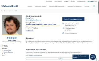Clint Lincoln, MD website