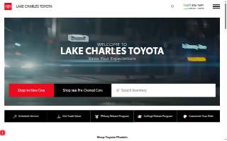 Express Wash at Lake Charles Toyota website