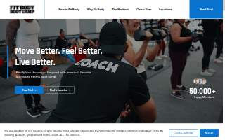 Fit Body Boot Camp of Lake Charles website
