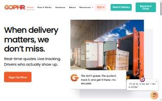 Gophr App Inc. website