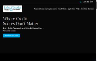 Lake Charles Finance & Mortgage website
