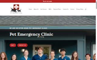Pet Emergency Clinic website
