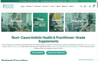 Snow Holistic Health website