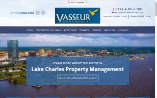 Vasseur Real Estate & Property Management of Lake Charles website